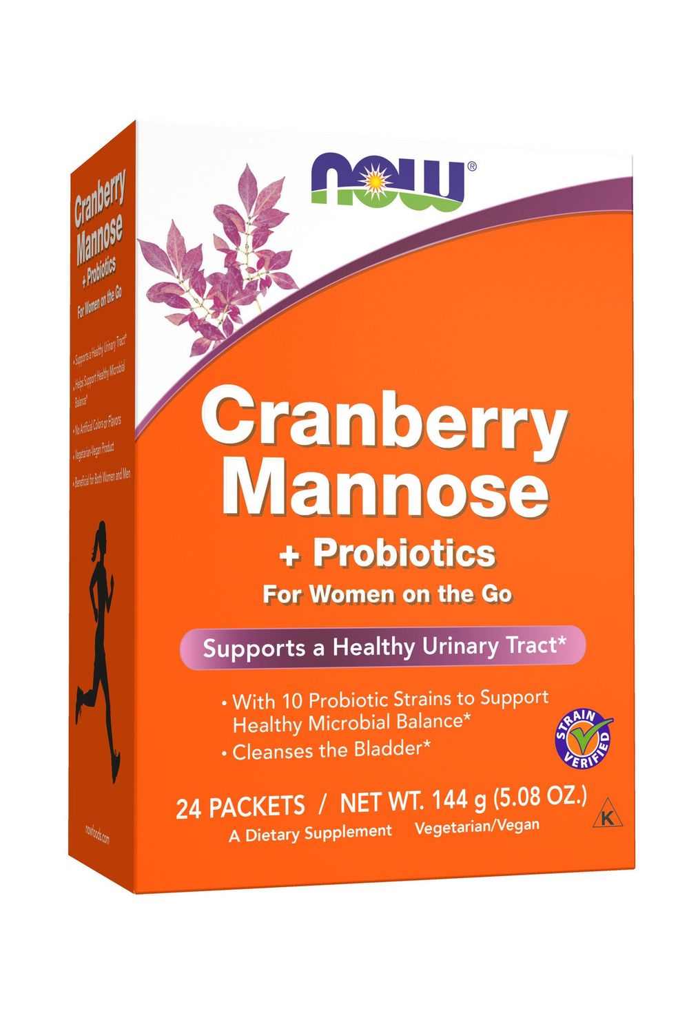 Now - Cran &amp; Mannose With Probiotics - 24 count