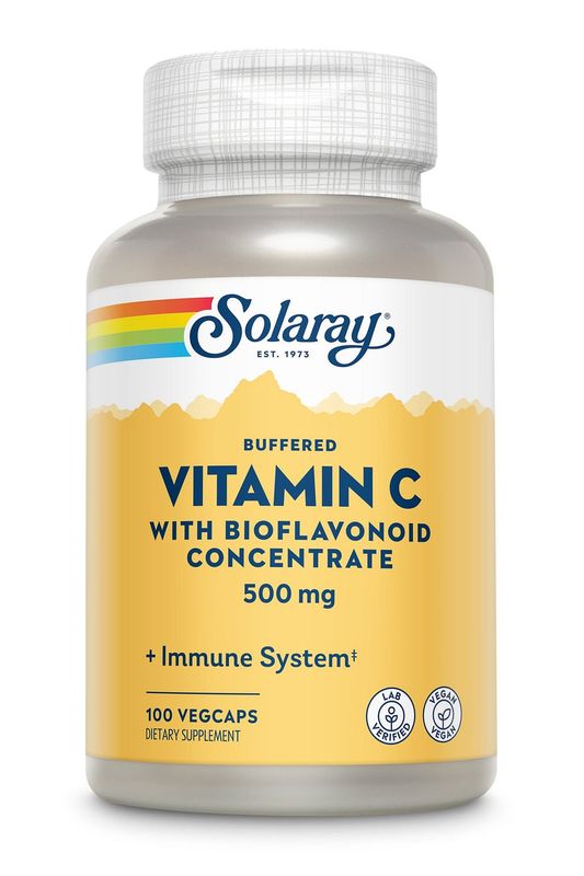 Solaray - Vitamin C Buffered - 100 Capsules