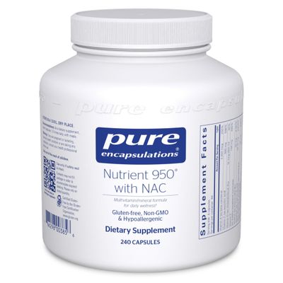 Pure Encapsulations - Nutrient 950 With Nac - 240 Capsules
