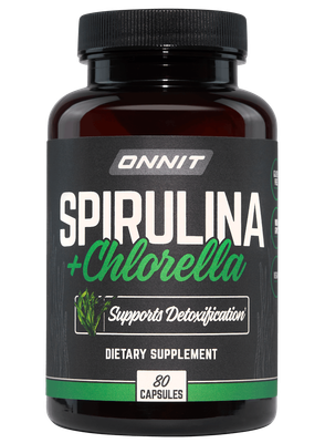 Onnit - Spirulina Chlorella - 80 Capsules