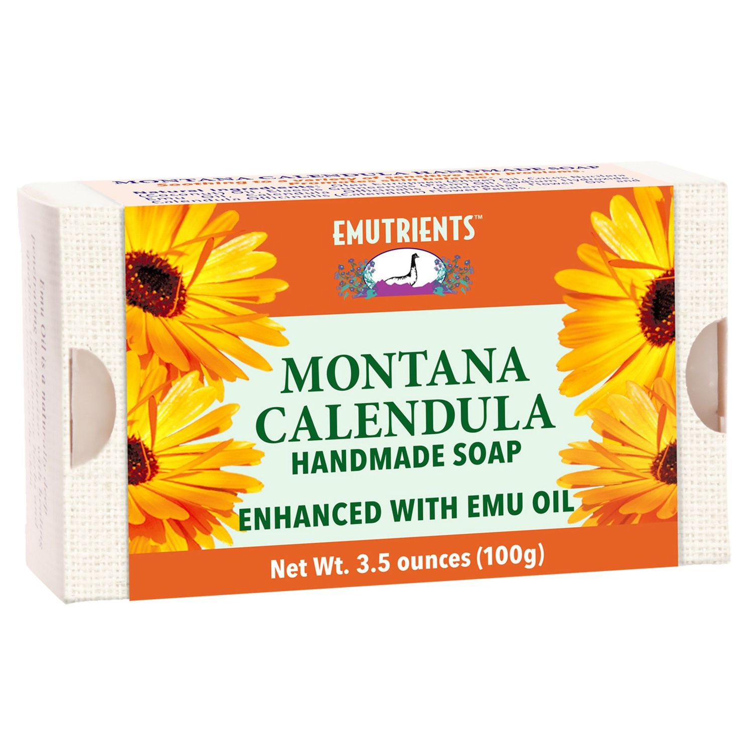 Montana Emu - Calendula Soap - 3.5 oz Bar