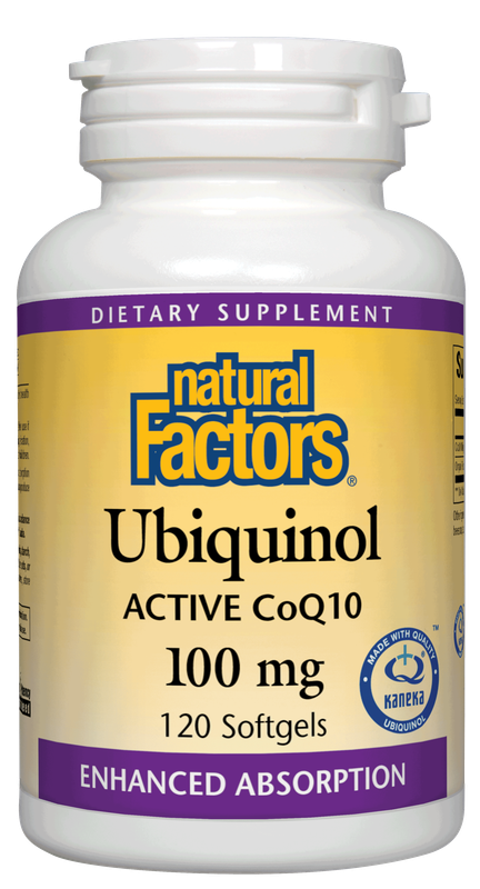 Natural Factors - Ubiquinol QH Bonus Pack - 120 Softgels