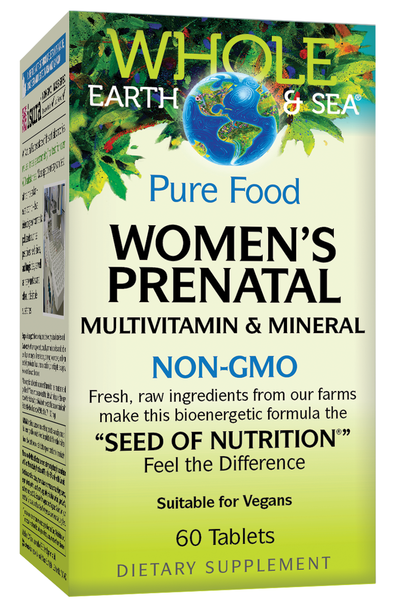 Natural Factors - Whole Earth and Sea Womens Prenatal - 60 Tablets