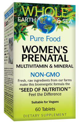 Natural Factors - Whole Earth and Sea Womens Prenatal - 60 Tablets