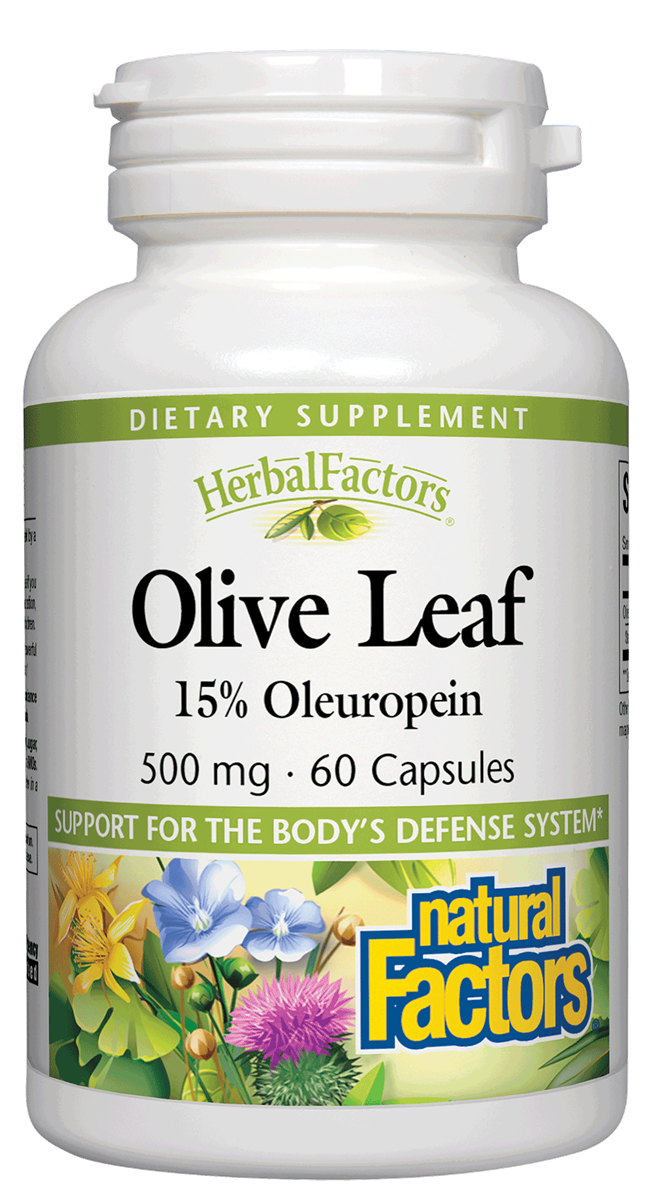 Natural Factors - Olive Leaf Extv - 60 Veg Capsules