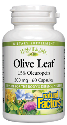 Natural Factors - Olive Leaf Extv - 60 Veg Capsules