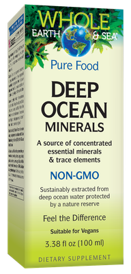 Natural Factors - Whole Earth &amp; Sea Deep Ocean Minerals - 3.38 oz