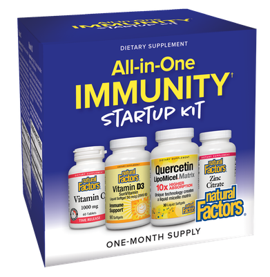 Natural Factors - All-In-One Immunity Startup Kit - 1 Kit