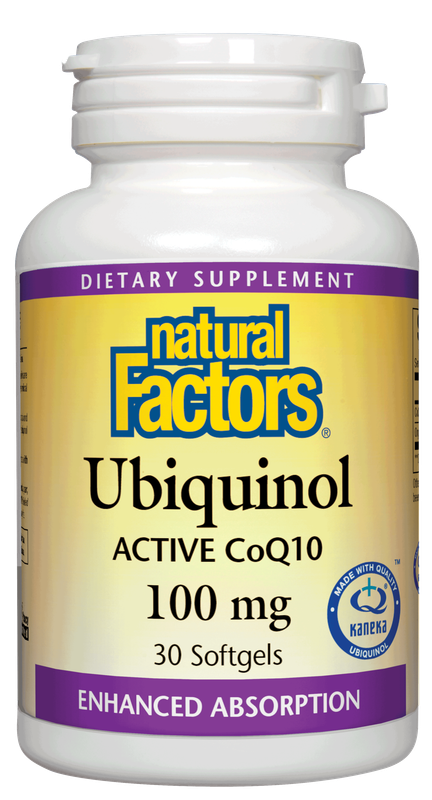 Natural Factors - Ubiquinol Active Coq10 100 mg - 30 Softgels