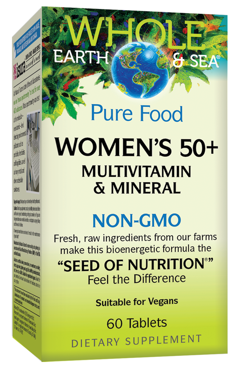 Natural Factors - Whole Earth and Sea Womens 50 + Multi - 120 Tablets