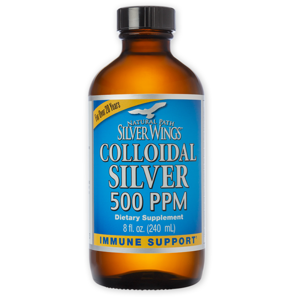 Natural Path Silver Wings - Colloidal Silver-500 - 8 oz