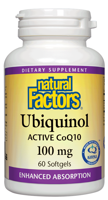 Natural Factors - Ubiquinol Active Coq10 100 mg - 60 Softgels