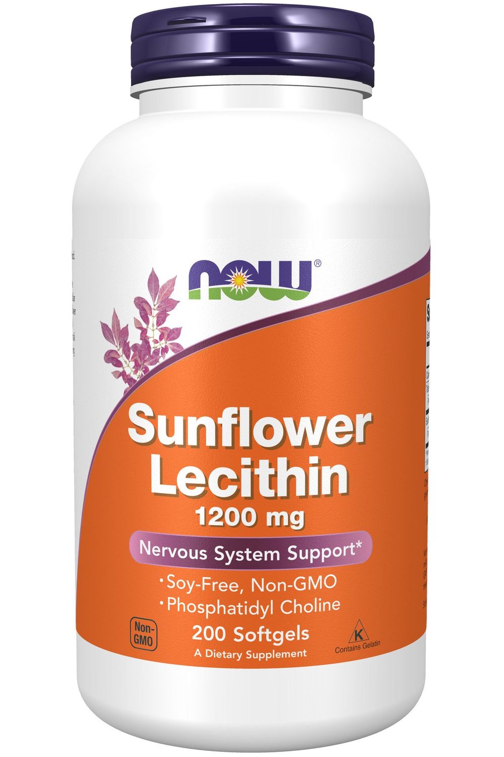 Now - Sunfl Lecithin 1200mg - 200 Softgels