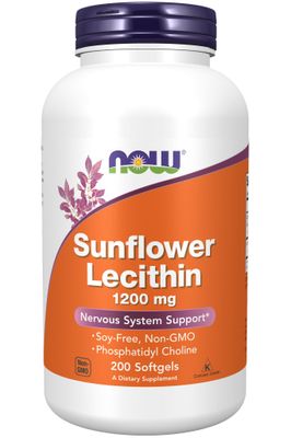 Now - Sunfl Lecithin 1200mg - 200 Softgels