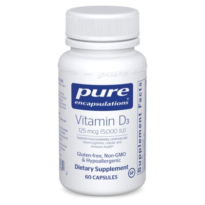Pure Encapsulations - Vitamin D3 5,000 IU - 60 Veg Capsules