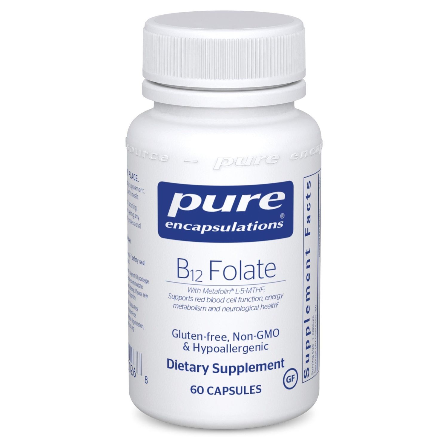 Pure Encapsulations - B12 Folate - 60 Capsules