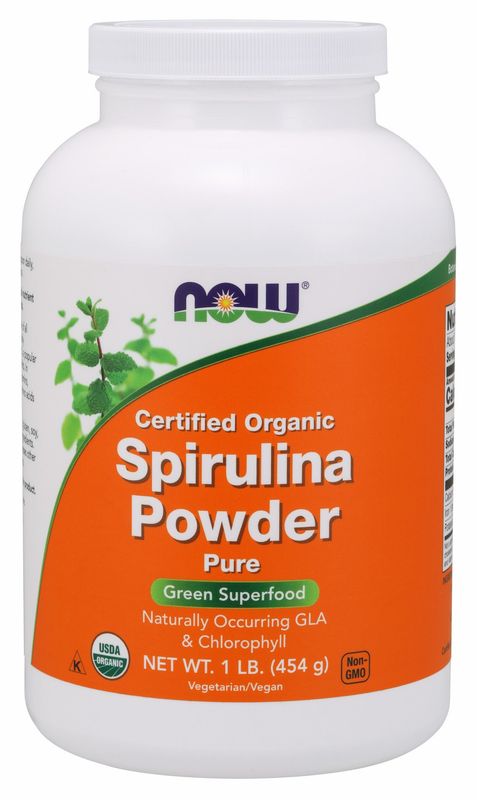 Now - Spirulina Powder Organic - 1 lb