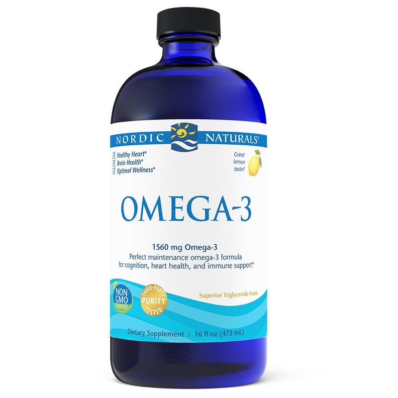 Nordic Naturals - Omega-3 Lemon Purified Fish Oil - 16 oz