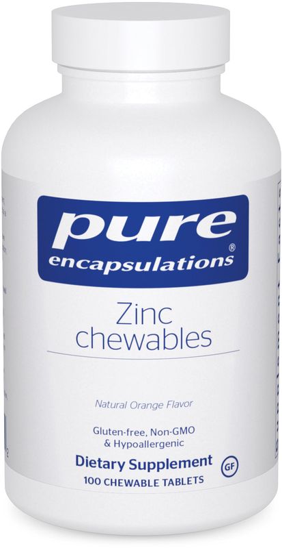 Pure Encapsulations - Zinc Chewables - 100 Tablets