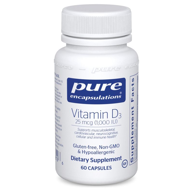 Pure Encapsulations - Vitamin D3 1,000 IU - 60 Veg Capsules