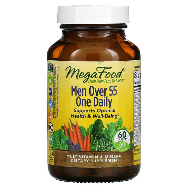 Megafood - Men 55+ One Daily Multivitamin - 60 Tablets