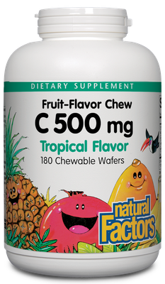 Natural Factors - C 500 mg Tropical - 180 Tablets
