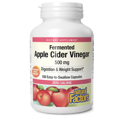 Natural Factors - Apple Cider Vinegar 500 mg - 180 Capsules