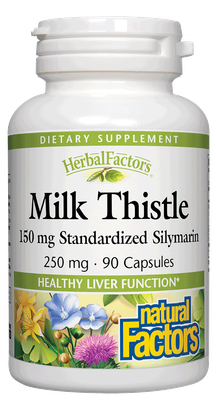 Natural Factors - Milk Thistle 250 mg 80% Silymarin - 90 Capsules