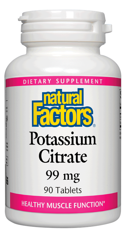 Natural Factors - Potassium Citrate 99 mg - 90 Tablets
