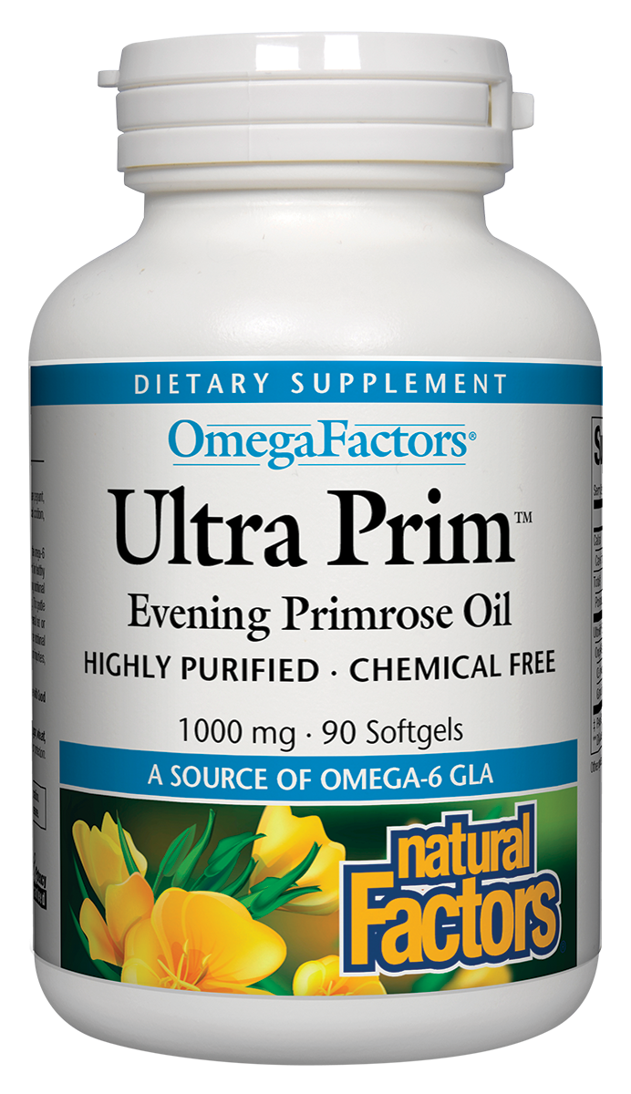 Natural Factors - Ultra Prim Even Prim Oil 1000 mg 100 mg Gla - 90 Softgels