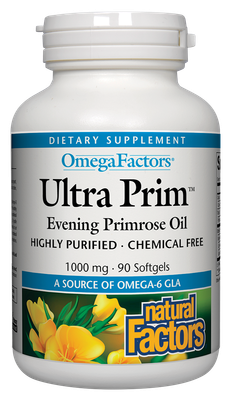 Natural Factors - Ultra Prim Even Prim Oil 1000 mg 100 mg Gla - 90 Softgels Natural Factors - Ultra Prim Even Prim Oil 1000 mg 100 mg Gla - 90 Softgels