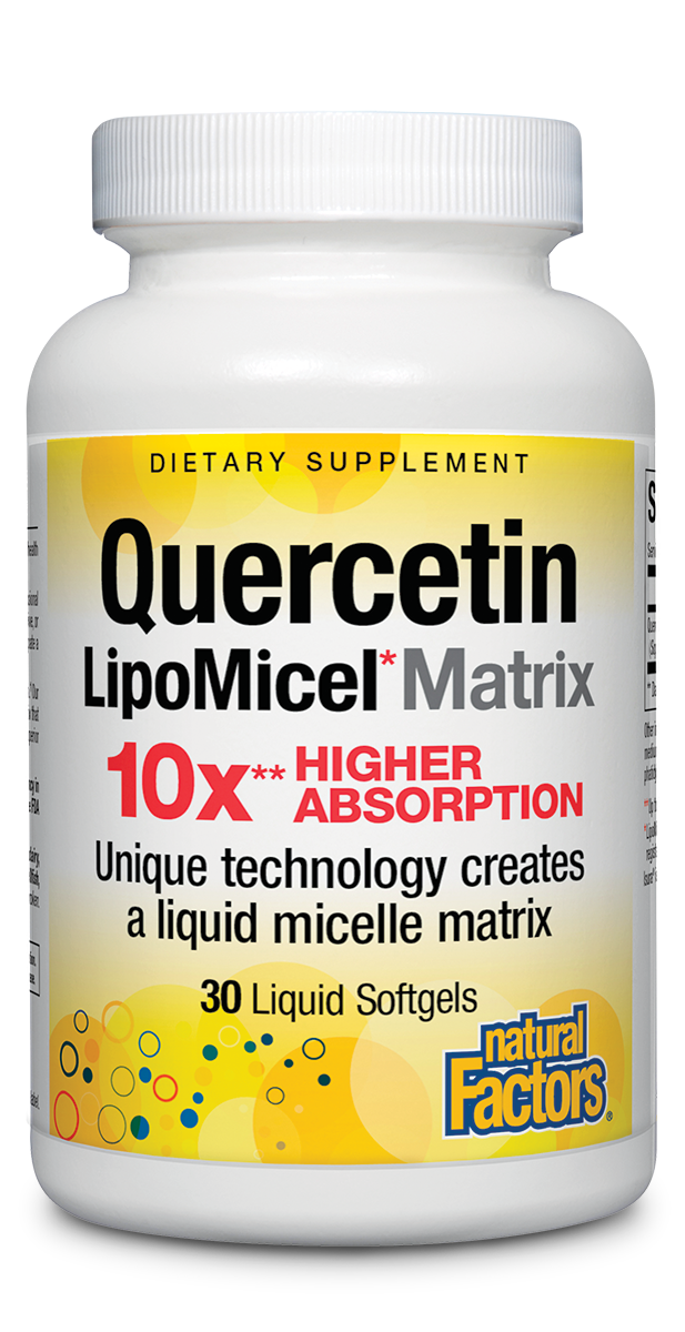 Natural Factors - Quercetin Lipomicel Matrix - 30 Softgels