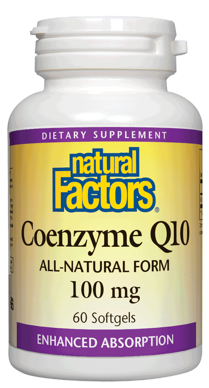 Natural Factors - Coenzyme Q10 100 mg - 60 Softgels