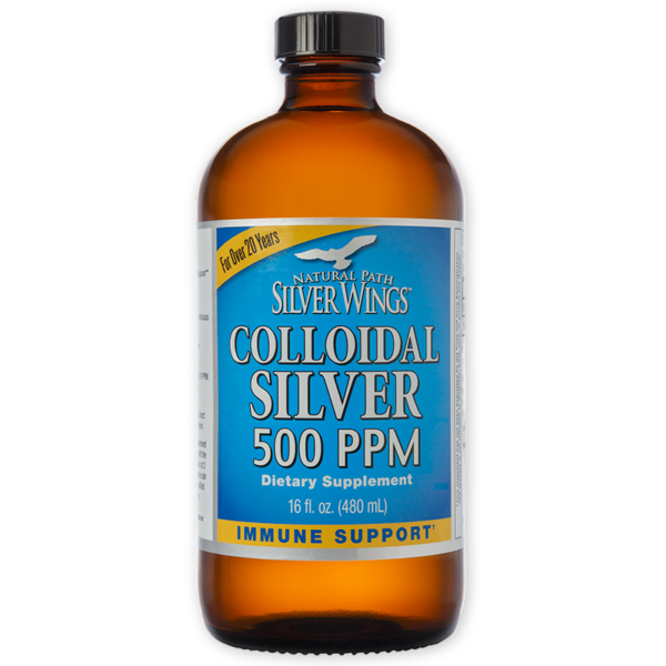 Natural Path Silver Wings - Colloidal Silver 500 PPM - 16 oz