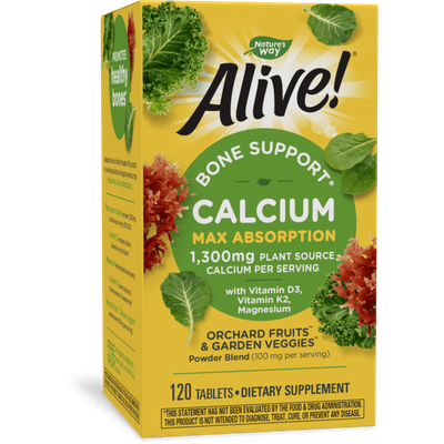 Natures Way - Alive! Calcium - 120 Tablets