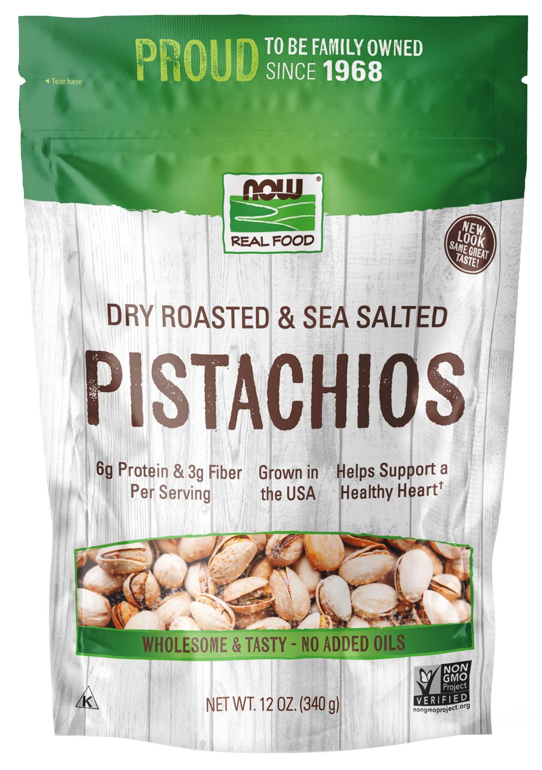Now - Pistachios Salt - 12 oz