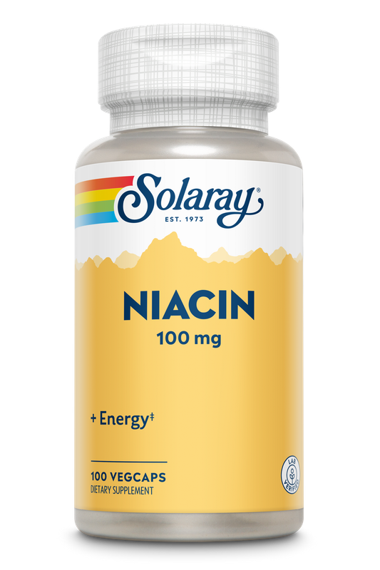 Solaray - Niacin - 100 Capsules
