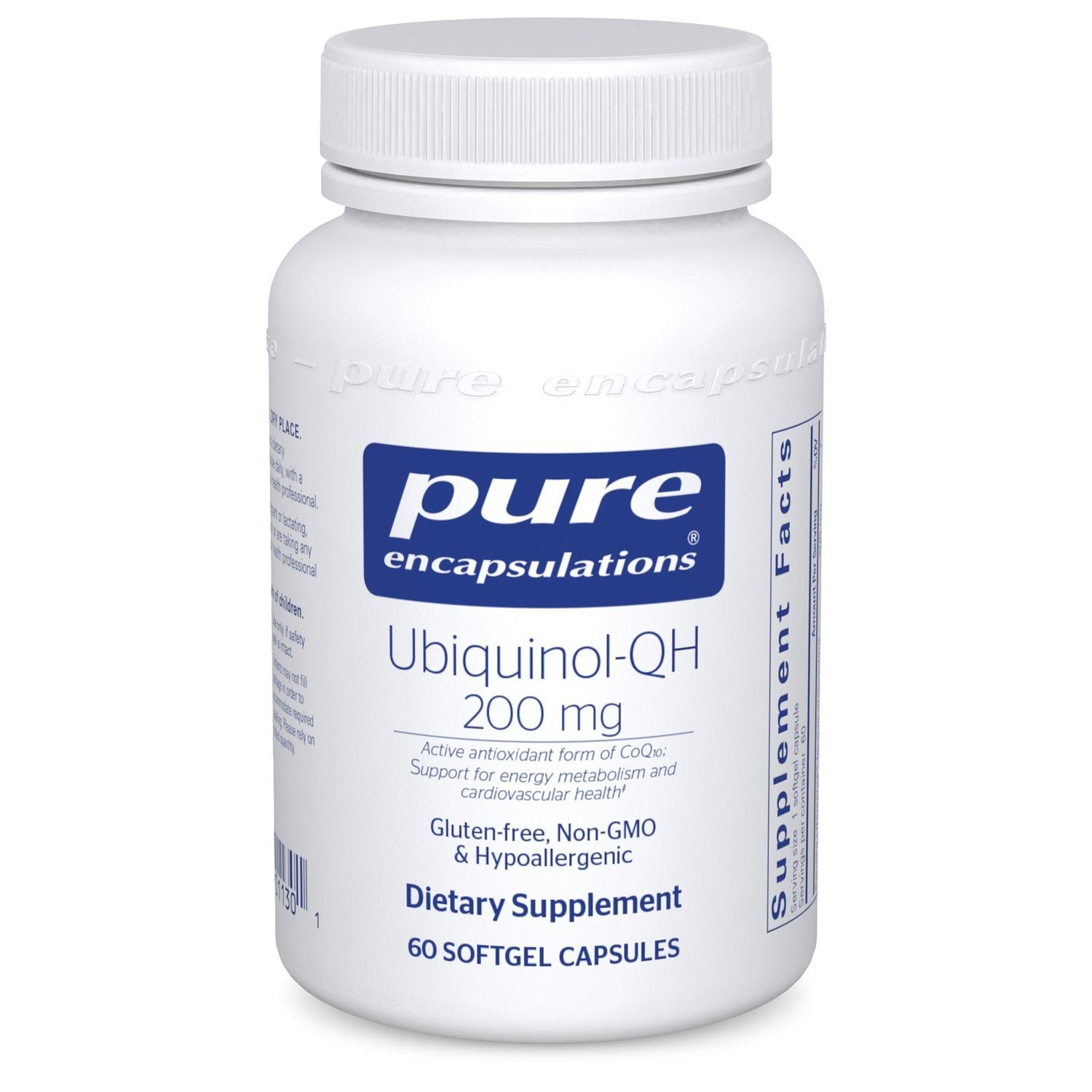 Pure Encapsulations - Ubiquinol 200mg - 60 Veg