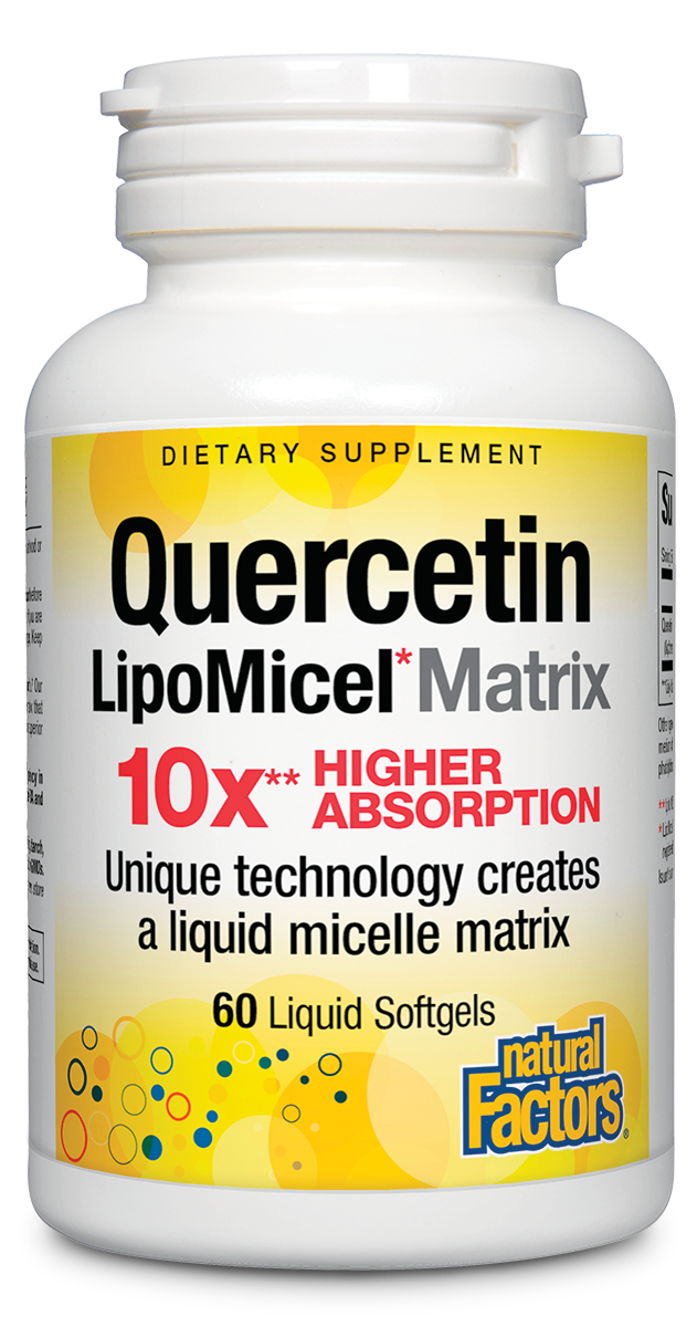 Natural Factors - Quercetin Lipomicel Matrix - 60 Softgels