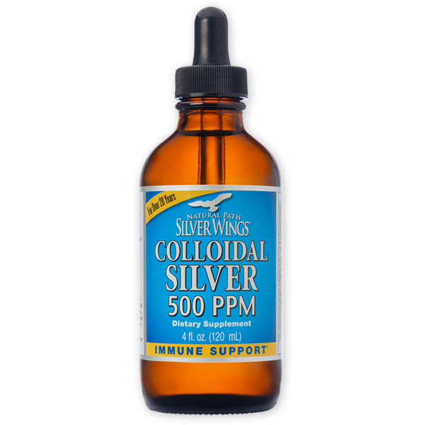Natural Path Silver Wings - Collodial Silver 500 PPM- 4 oz