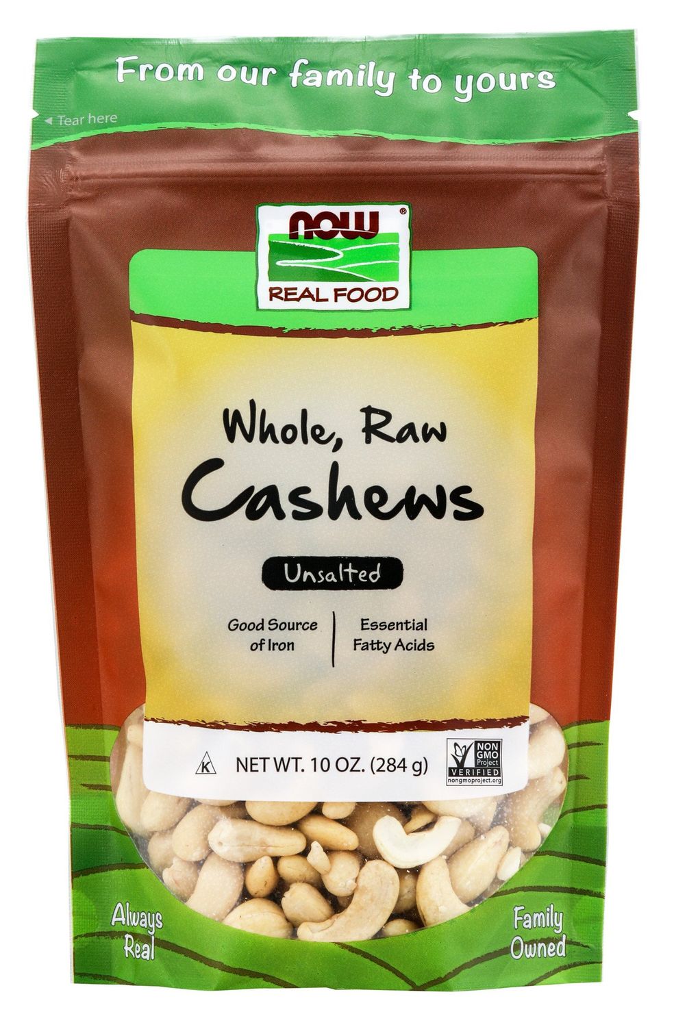 Now - Cashews Raw - 10 oz