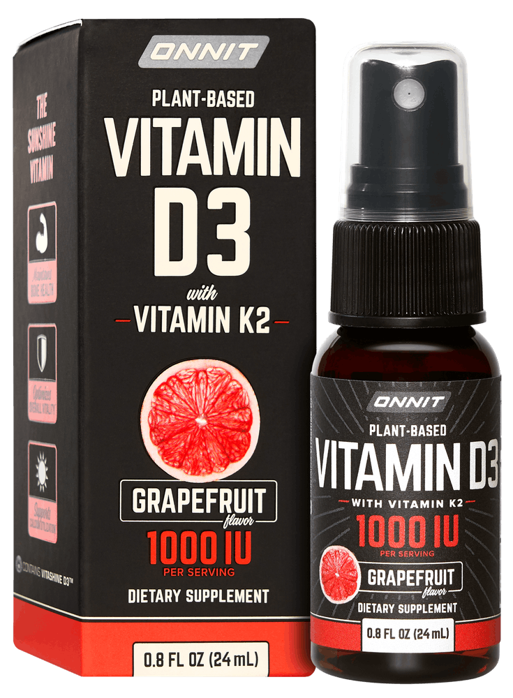 Onnit - Vegan Vitamin D3 Spray with K2 1000 IU Grapefruit - 0.8 oz