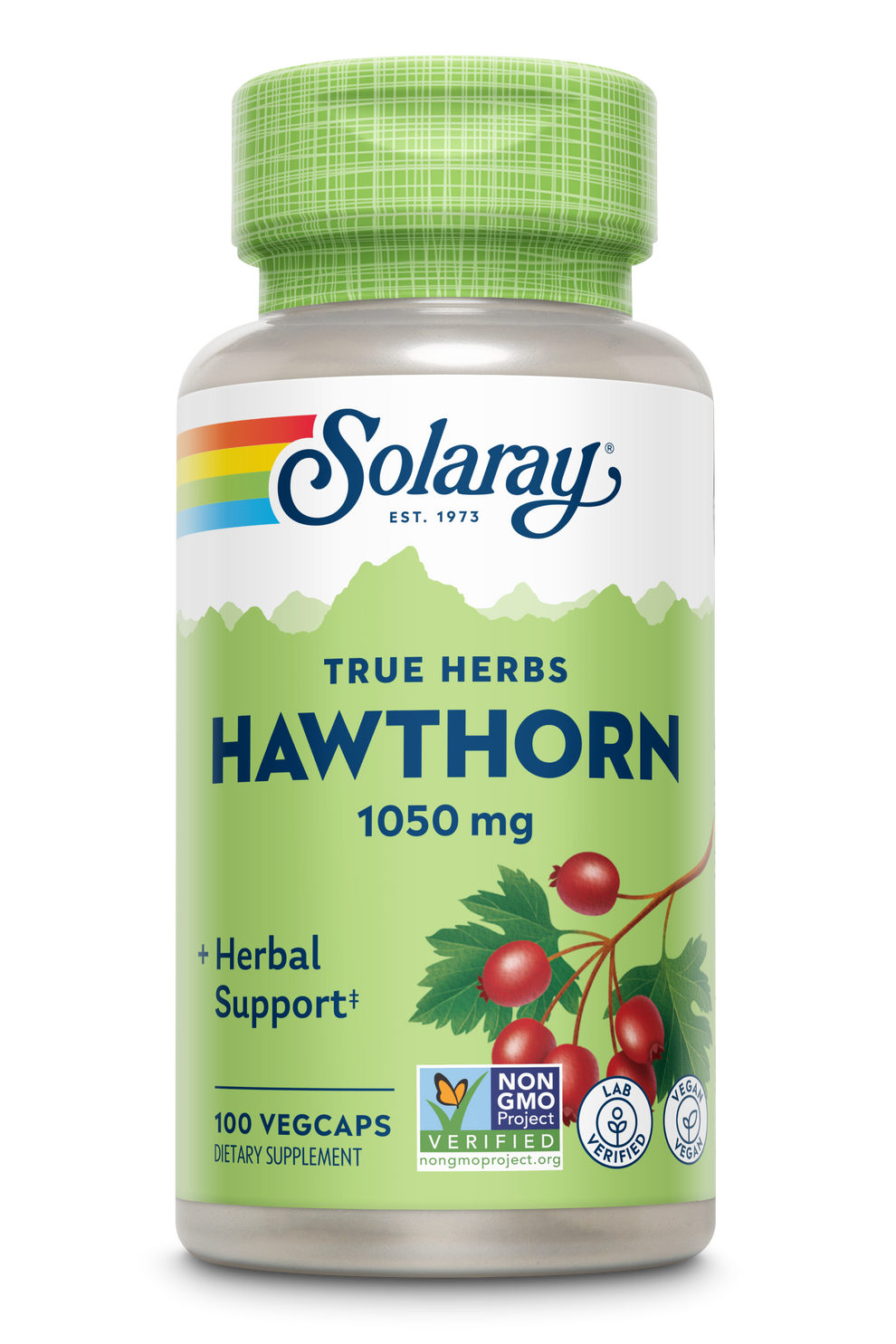 Solaray - Hawthorne Berries - 100 Veg Capsules