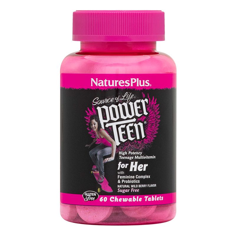 Natures Plus - Power Teen Hers Chewable - 60 count