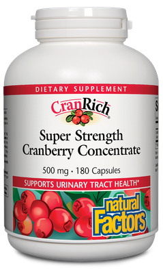 Natural Factors - Cranrich 500 mg - 180 Capsules