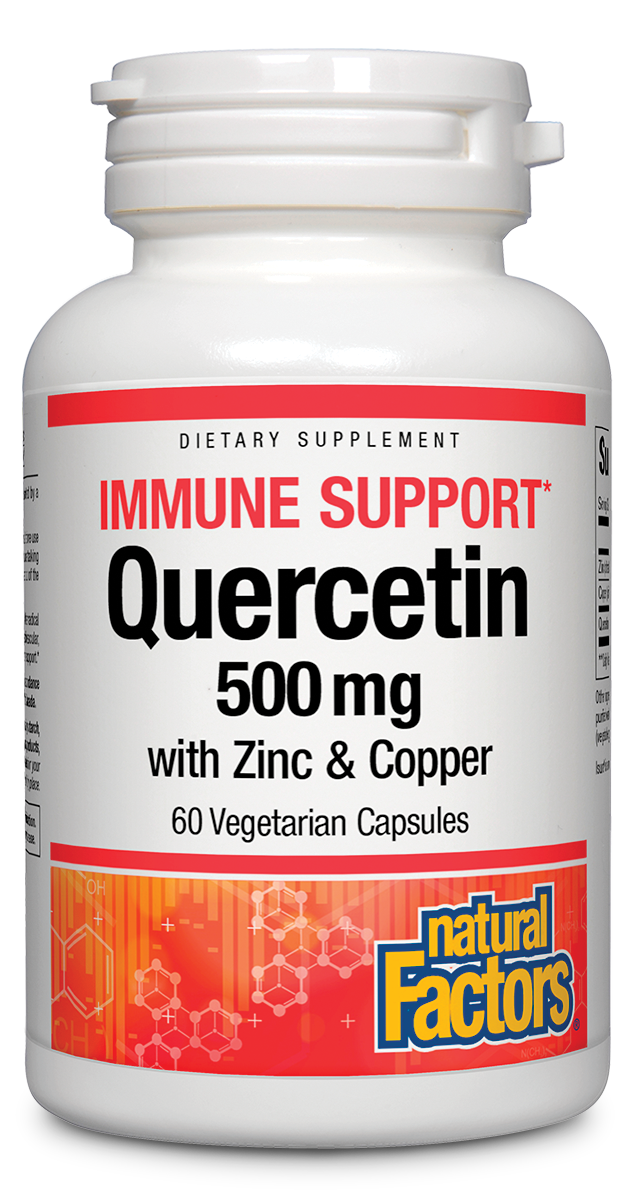 Natural Factors - Quercetin With Copper and Zinc - 60 Veg Capsules