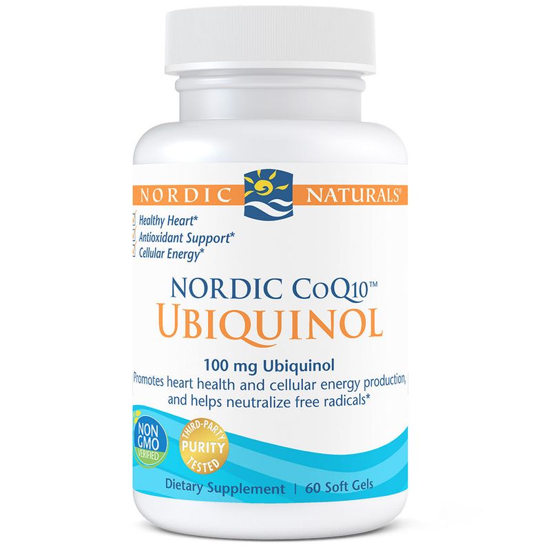 Nordic Naturals - Coq10 Ubiquinol - Unflavored - 60 count
