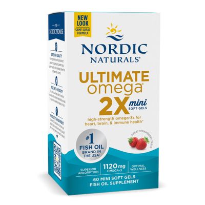 Nordic Naturals - Ultimate Omega 2X Strawberry - 60 count