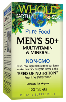 Natural Factors - Whole Earth and Sea Mens 50 + - 120 Tablets