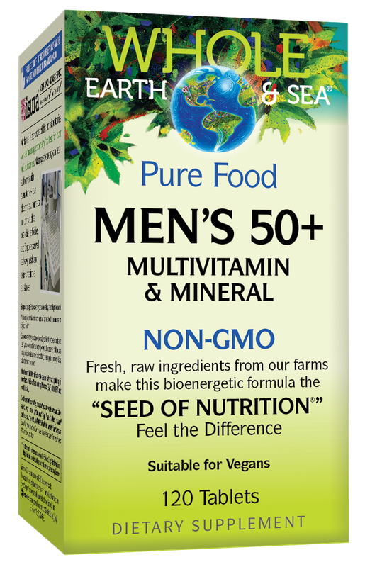 Natural Factors - Whole Earth and Sea Mens 50 + - 120 Tablets